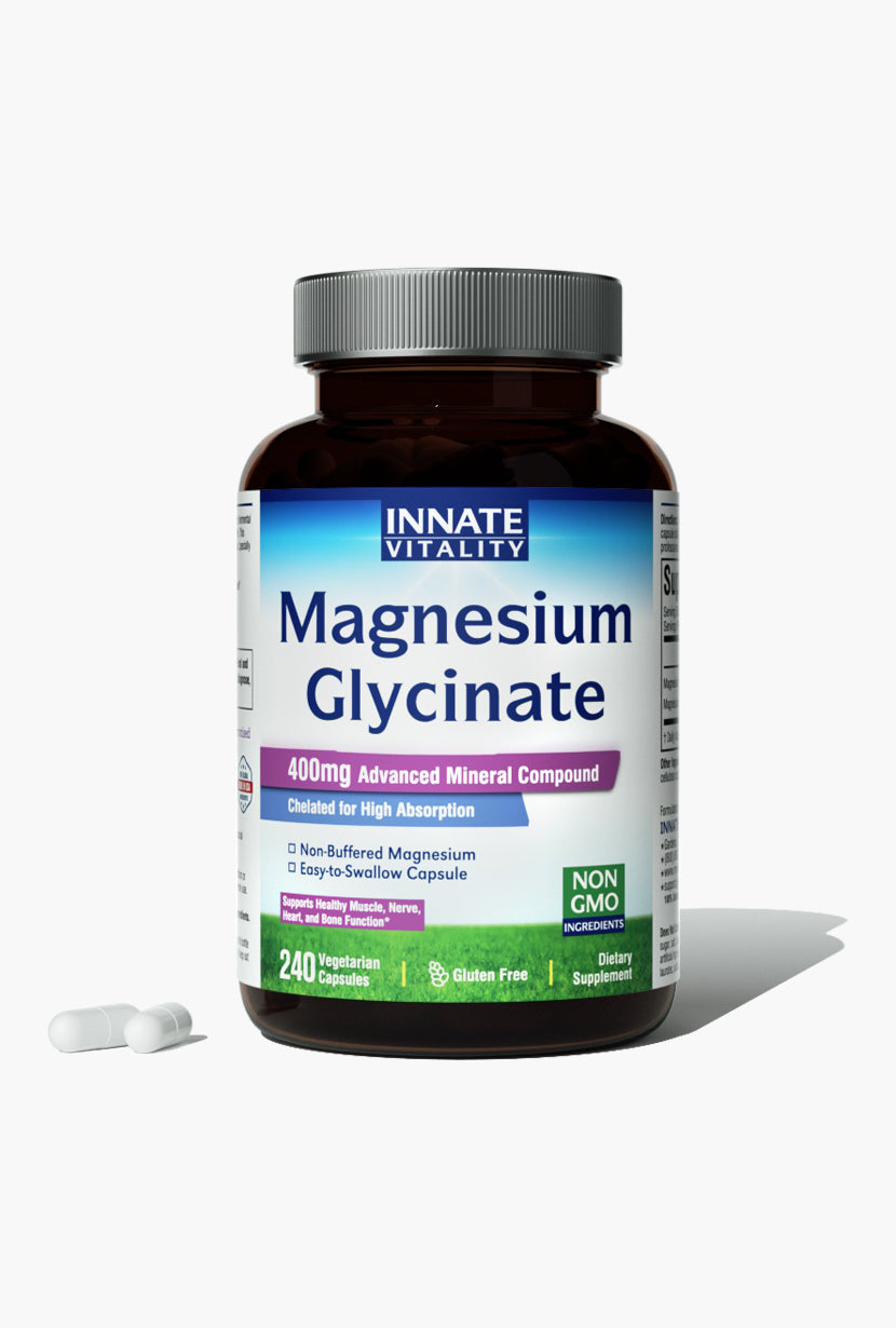 Glycinate De Magnésium Green Labs - 100 Comprimés - Haute Concentration - Bien-être Général